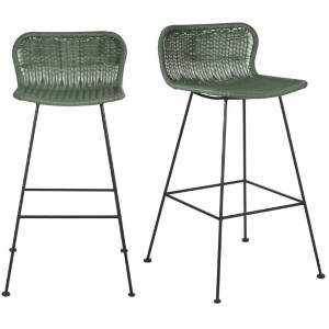 Set de 2 sillas altas verdes